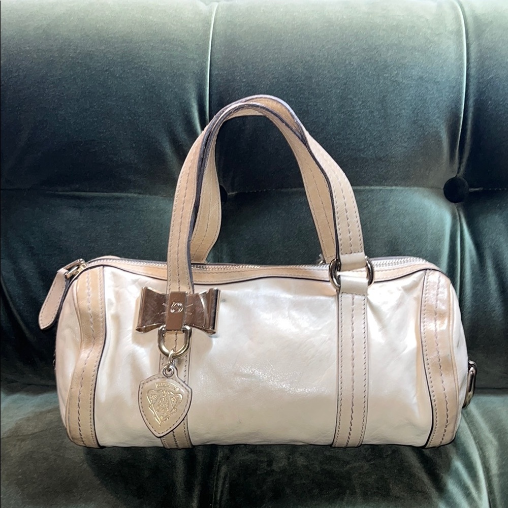 VINTAGE AUTHENTIC GUCCI Mini Small Barrel Handbag Purse Satchel Certified